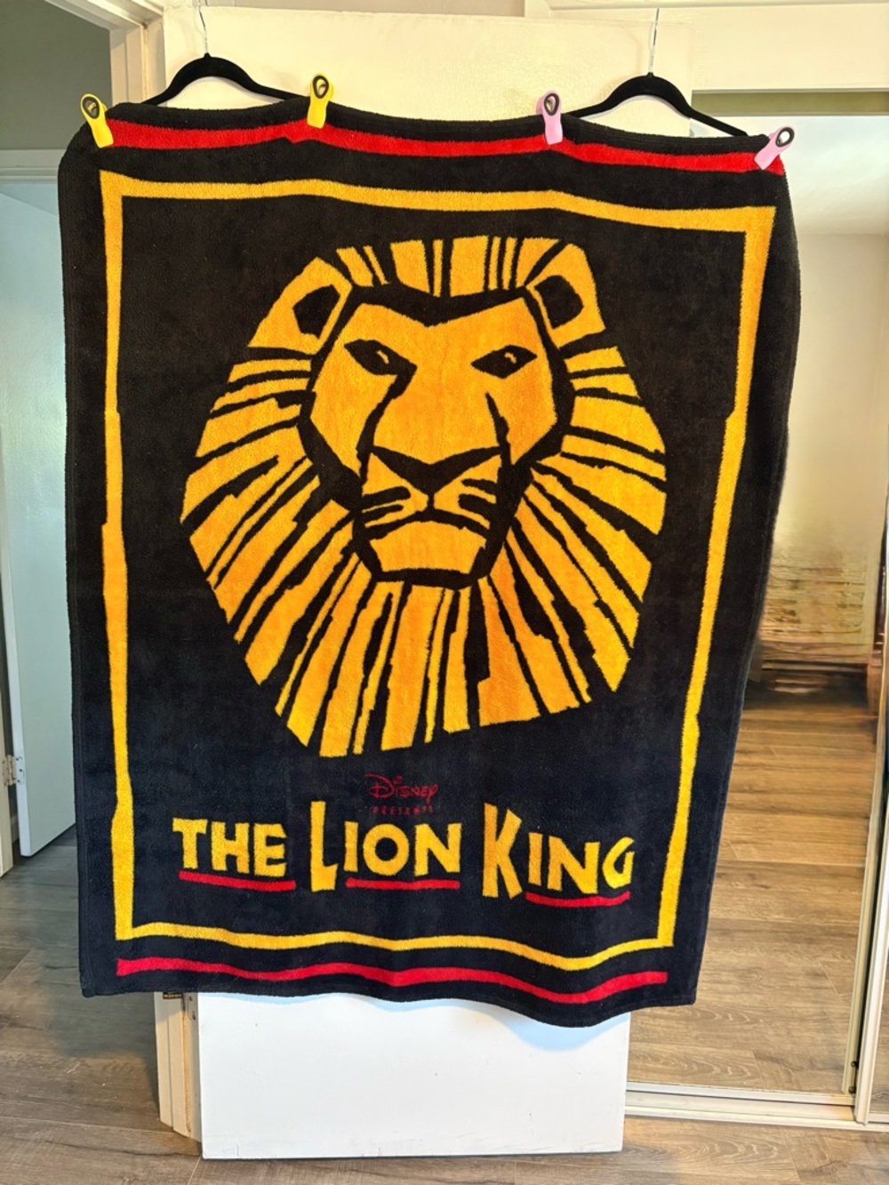 Disney Black, Gold & Red The Lion King Graphic Throw